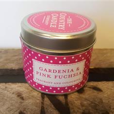Scented Candle, Gardenia &amp; Pink Fuschia