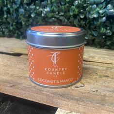 Coconut and Mango scented candle