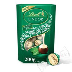 Lindt Lindor Dark Mint Chocolate Truffles Box 200g